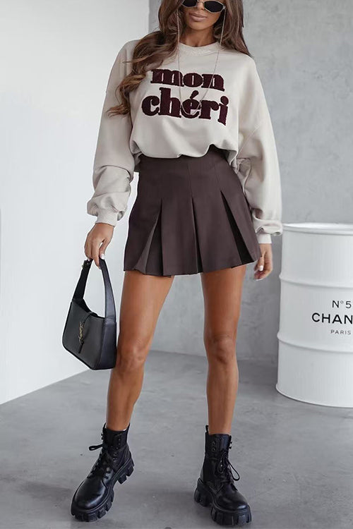 Heididress High Rise Pleated A-line Mini Skort