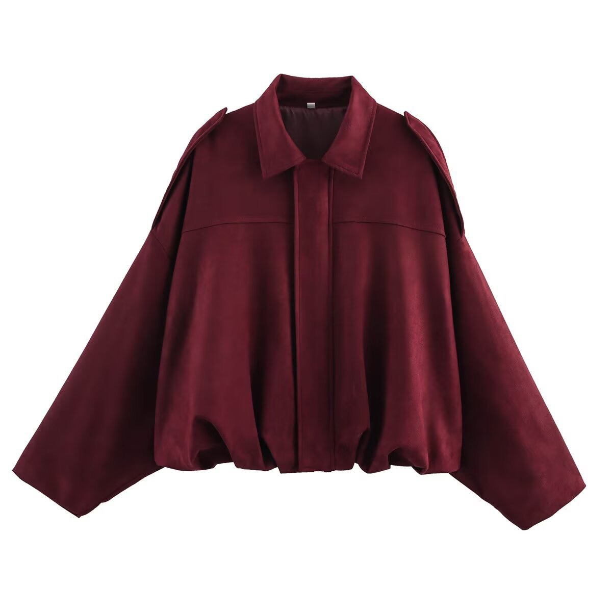 Heididress Lapel Zip Up Trendy Bomber Jacket