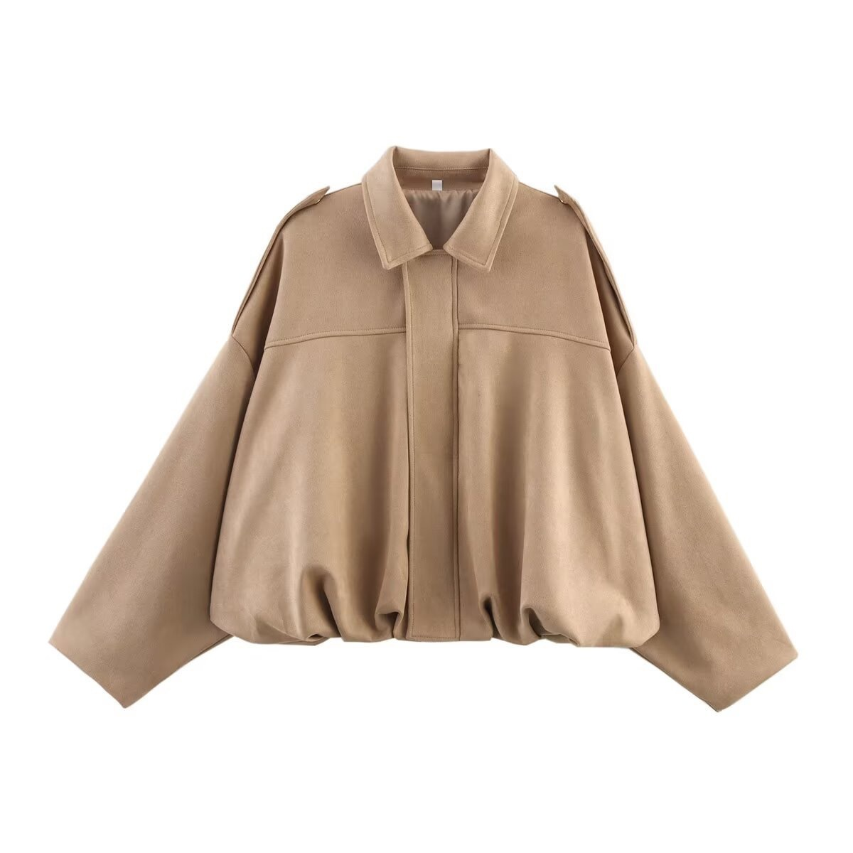 Heididress Lapel Zip Up Trendy Bomber Jacket