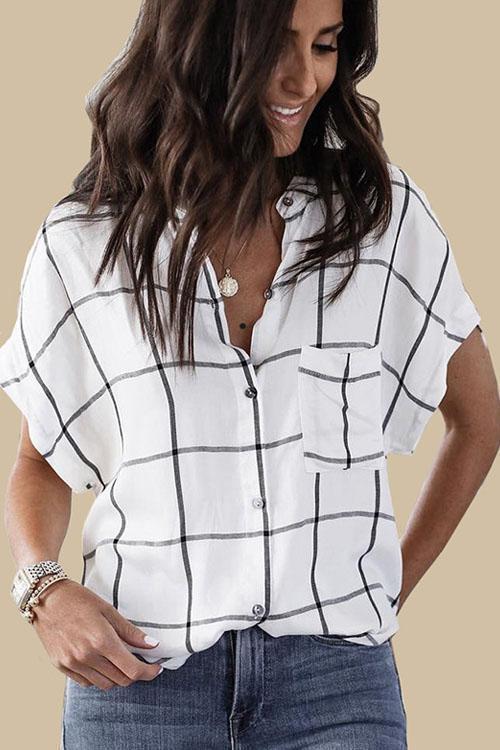 Heididress Button Down Batwing Sleeve Shirt