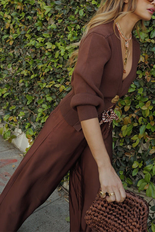 Heididress Chic V Neck One Button Sweater