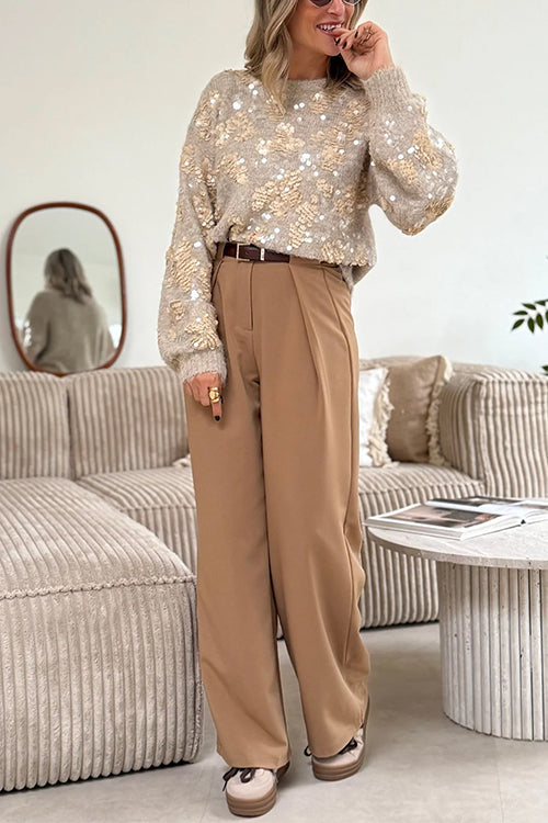 Heididress High Waist Tailored Wide Leg Trousers