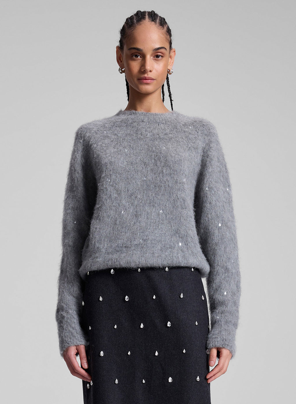 Frankie Wool Cashmere Embellished Sweater
